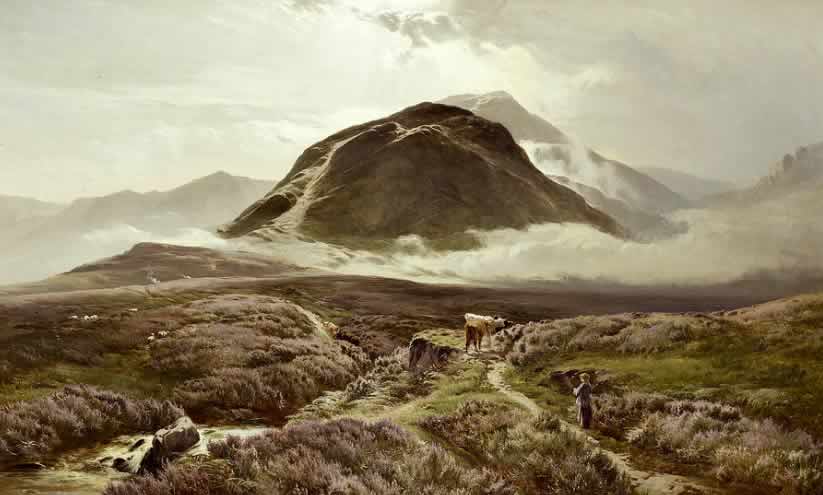 Ben Nevis, with Cairn Dearg in the foreground, by Sidney Richard Percy,
        1874