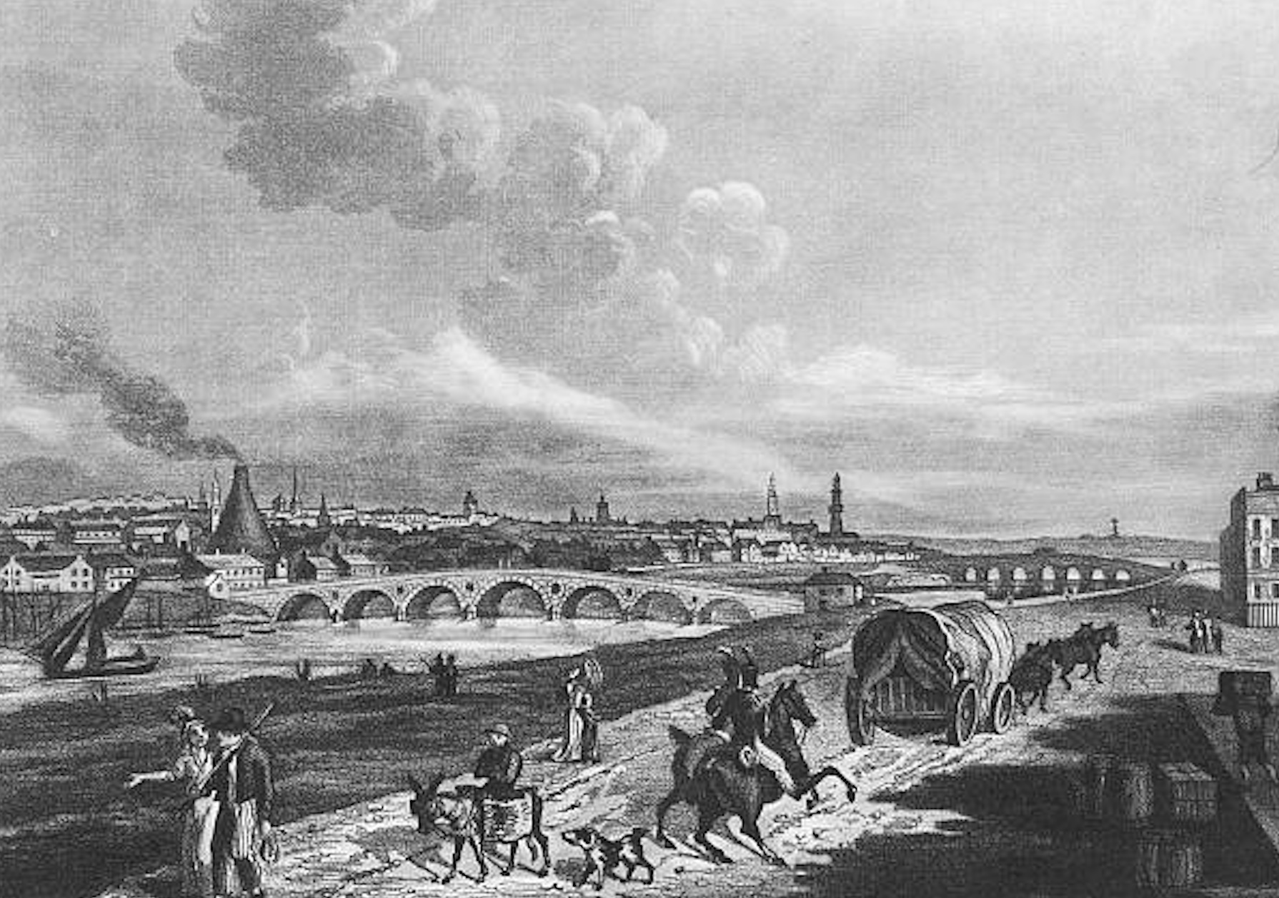 Banks of the Clyde, Glasgow, 1817