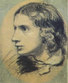 Charcoal drawing of Keats by Joseph Severn, c.1820, Victoria & Albert
        Museum