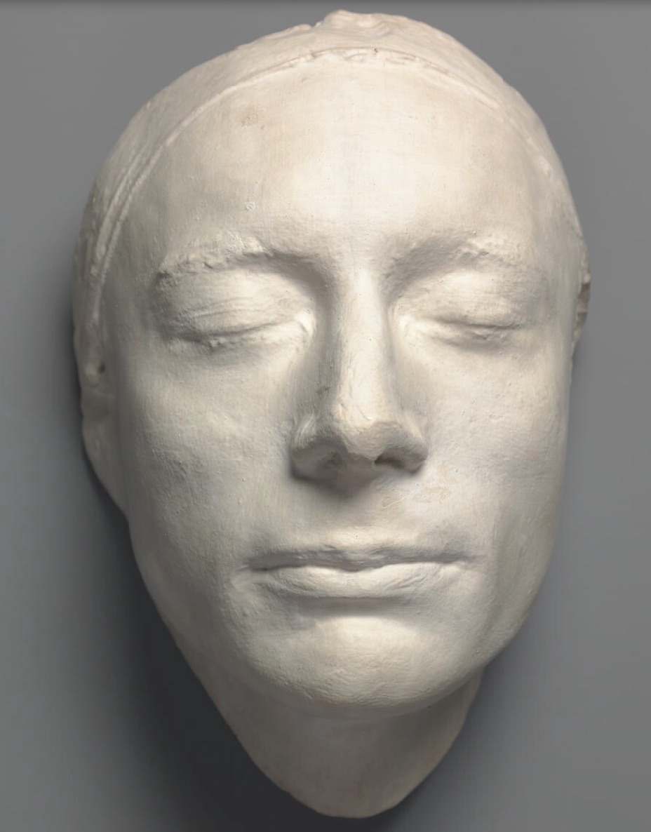 Plaster cast of life-mask of Keats, 1816, by Benjamin Robert Haydon, National
      Portrait Gallery (NPG 686). Click to enlarge.