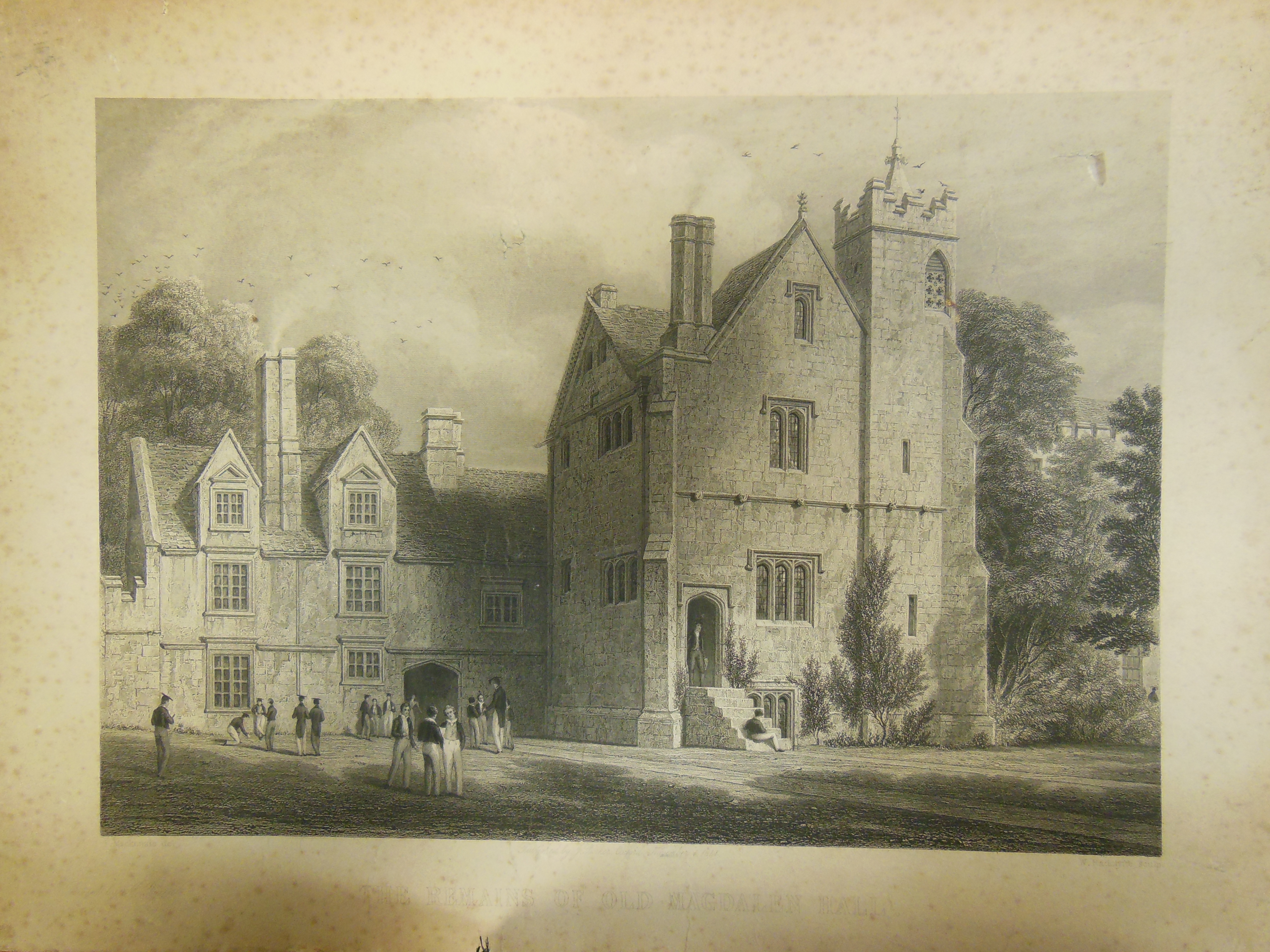 Magdalen Hall. My thanks to Lucy Rutherford (Assistant Archivist, Hertford
        College) for this image. Click to enlarge.