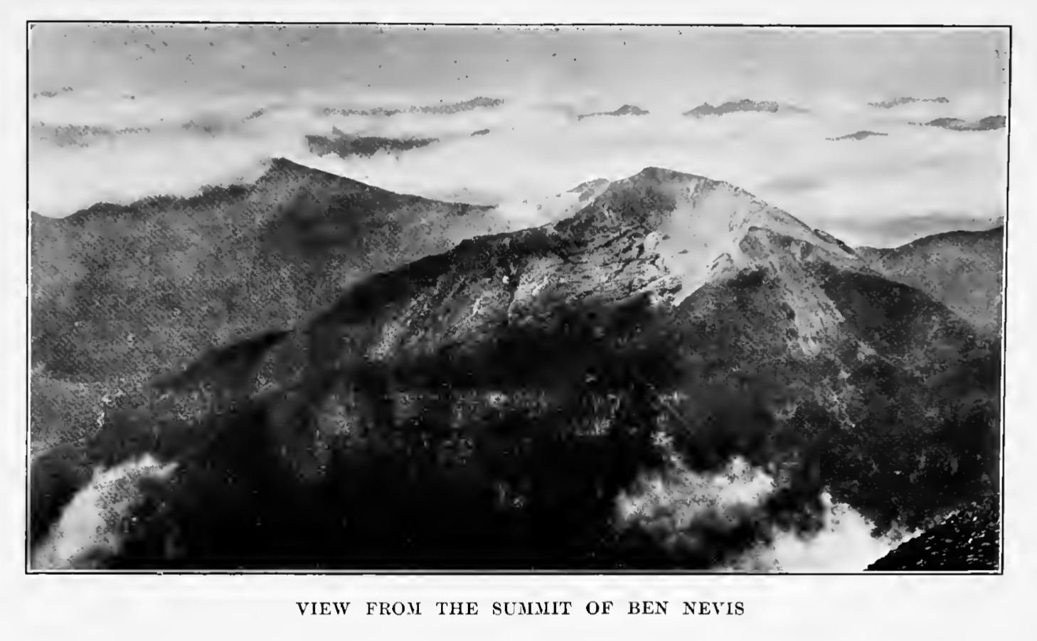 View from the Summit of Ben Nevis, in Albert Elmer Hancock’s 1908 life of Keats
        (click to enlarge)