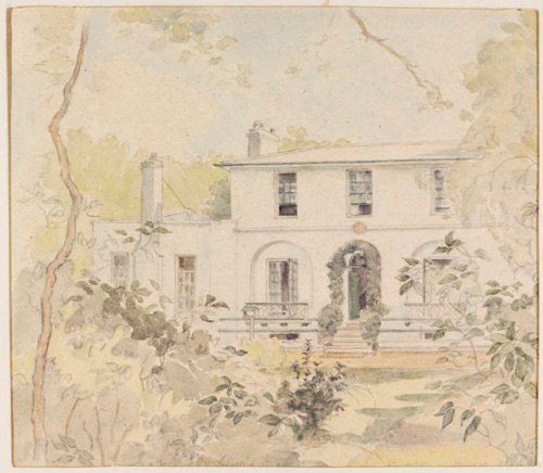 Wentworth Place (Keats House), by I. S. Williams, c.1940 (Victoria & Albert
          Museum)