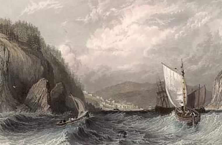 Cromarty Bay from the east, c.1830s, by Thomas Allom, lithograph by George Virtue
        & Co, London