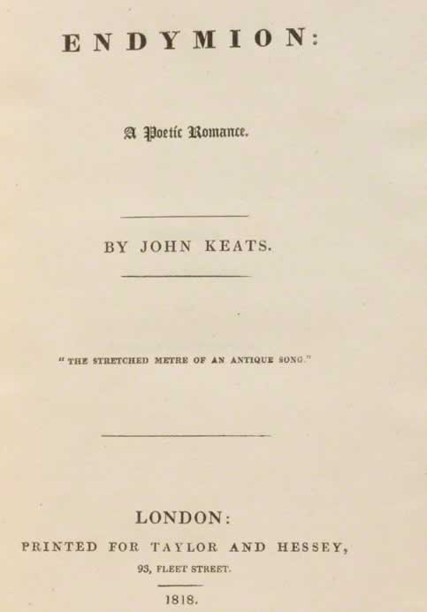 Endymion Title Page