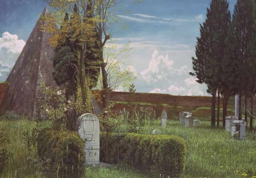 Keatsâ€™s Grave 1873, Walter Crane (Ashmolean Museum, Oxford University,
        WA1942.78)
