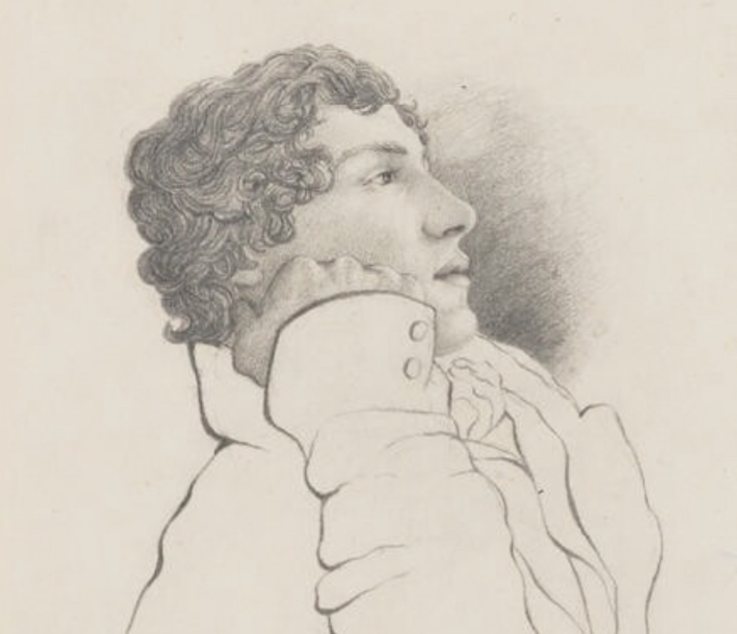 While on the Isle of Wight, Keats and Brown do some pencil sketching. This is Brown’s wonderful sketch of Keats. National Portrait Gallery (NPG 1963). Click to enlarge. While on the Isle of Wight, Keats and Brown do some pencil sketching. This is Brown’s wonderful sketch of Keats. National Portrait Gallery (NPG 1963). Click to enlarge.