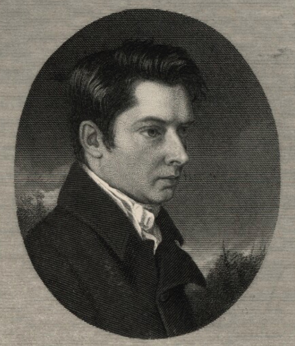 William Hazlitt, by J. Hyatt, c.1813, based on a portrait by William’s brother,
        John (National Portrait Gallery, D3242)