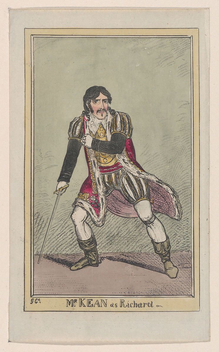 Kean as Richard III, by George Cruikshank (The Met, 17.3.888-180