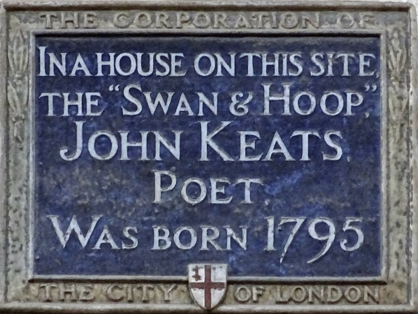 Keats born here