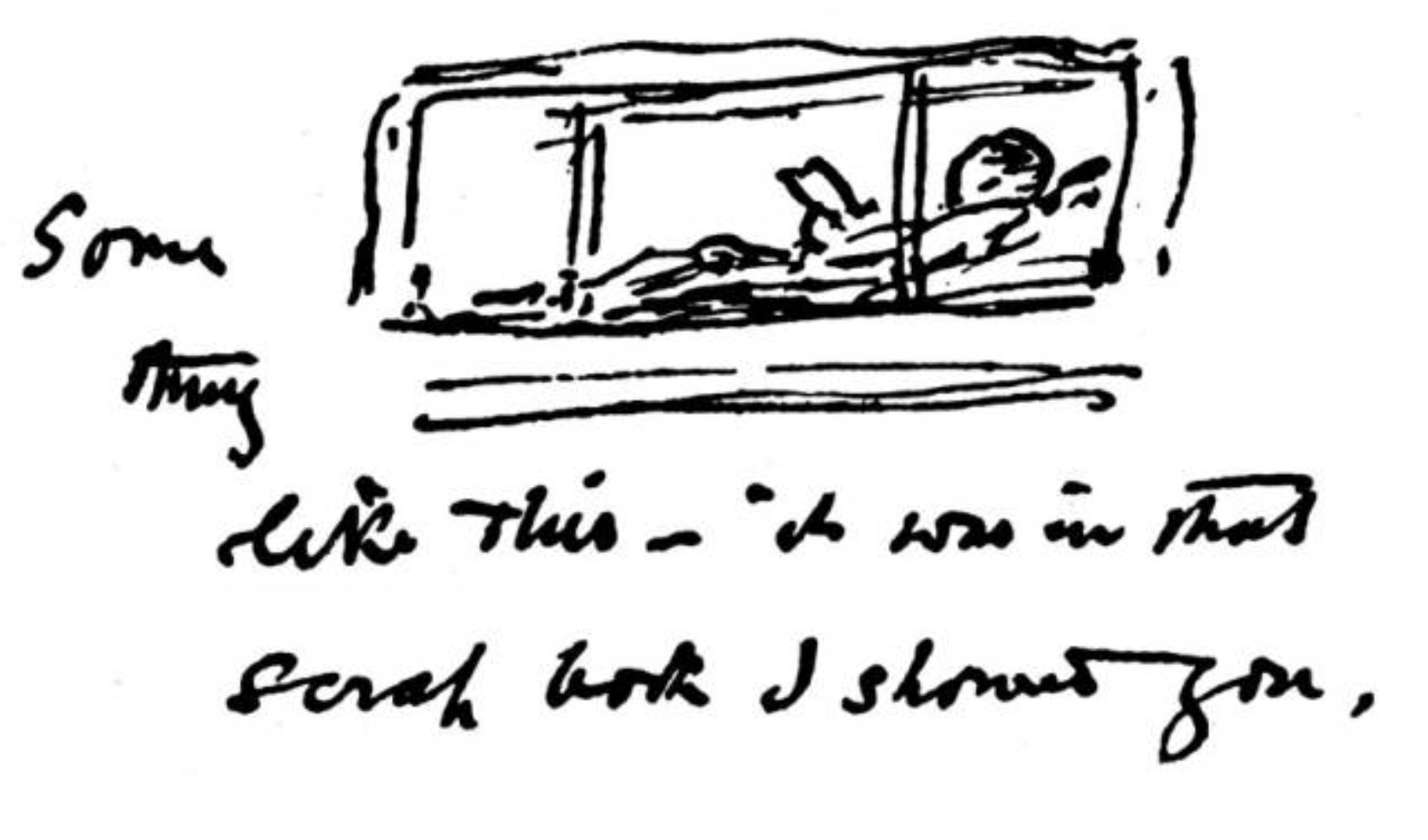 Keats, reading on board the Maria Crowther, by Arthur Severn, based on Joseph
        Severn’s lost drawing, reproduced from Caroline Spurgeon’s Keats’s Shakespeare,
        p.viii.