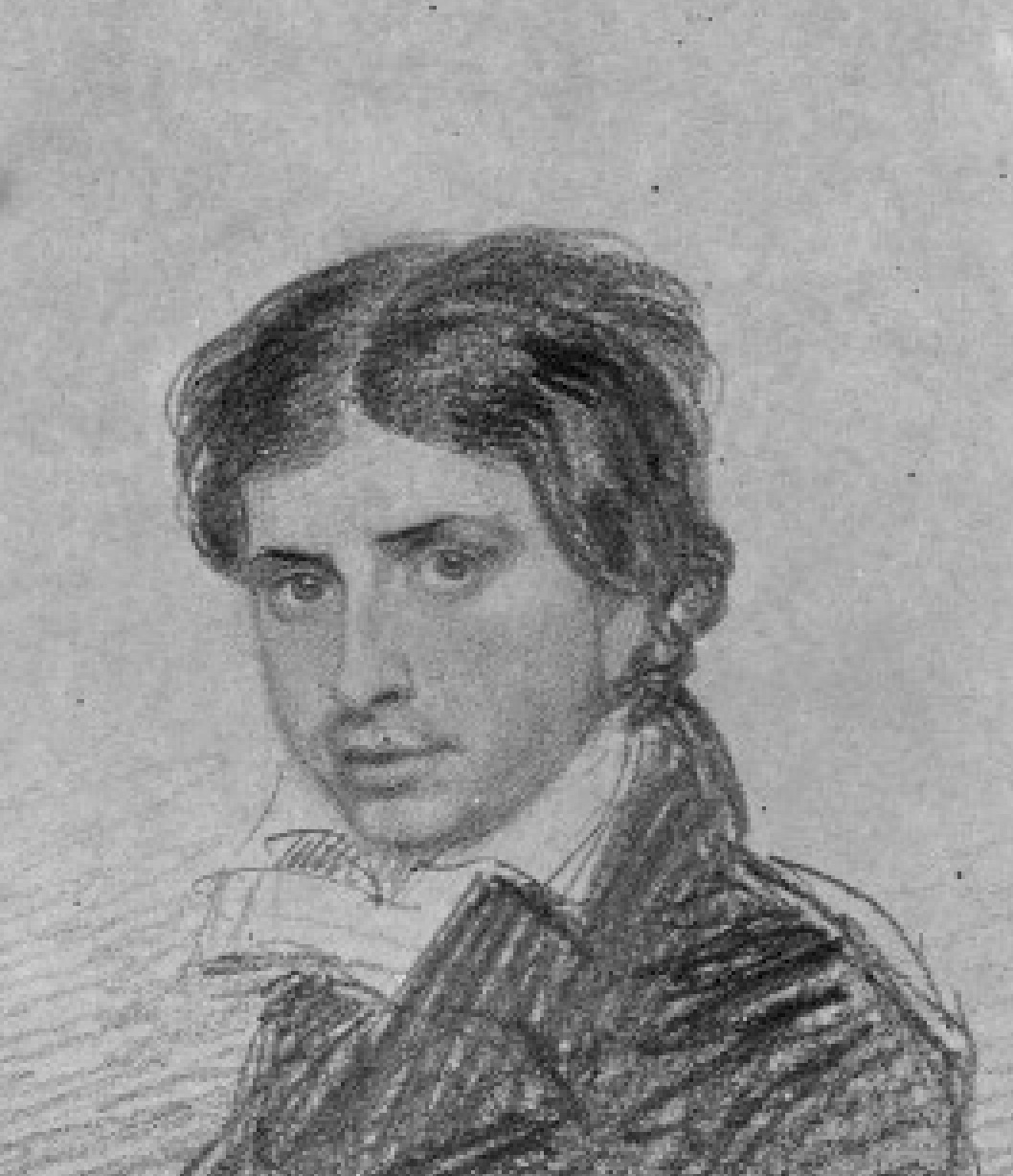 Leigh Hunt, pencil sketch by Thomas Charles Wageman, 1815 (National Portrait
        Gallery, NPG 4505) 