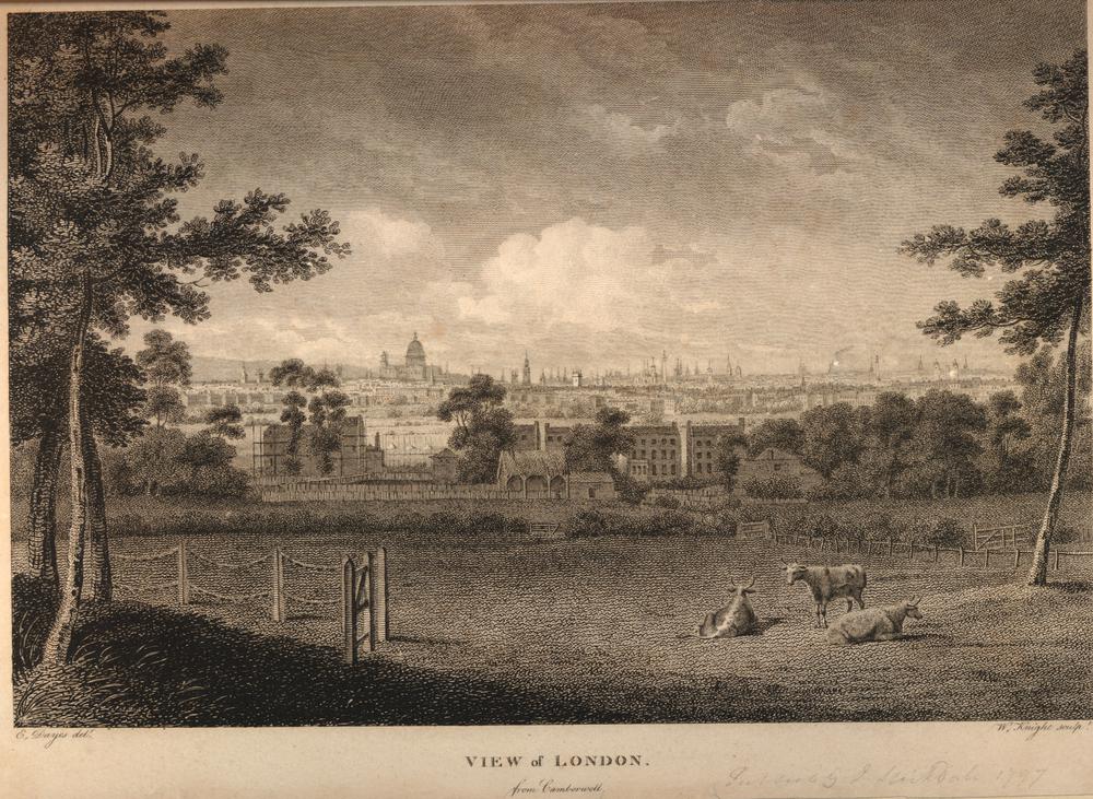 View of London, 1797. Click to enlarge.